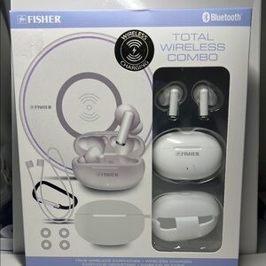 White Wireless Earbud Headphones